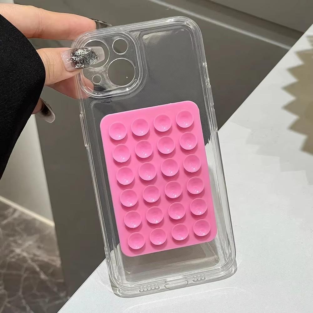 3D Suction Cup Airbag Clear Phone Case for Xiaomi Redmi Note 14 Pro Plus 5G 13 12S 12 11 10 Redmi 14C 13C 12C4G Shockproof Cover