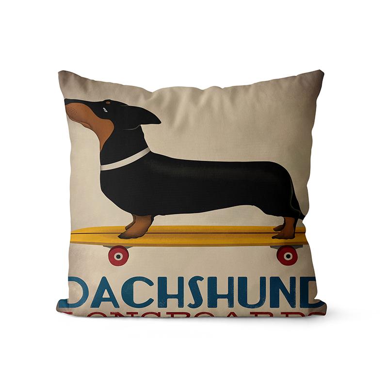 funny dog throw pillows