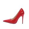 Women's Black High Heels: 2026 Spring Collection - Pointed Toe, Thin Heel, Plus Size