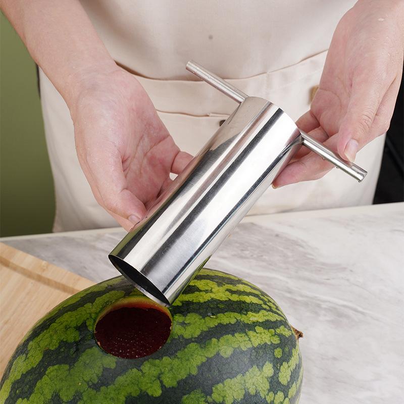 Stainless Steel Watermelon Corer Tool For Effortless Fruit Balling And Creative Salad Preparation
