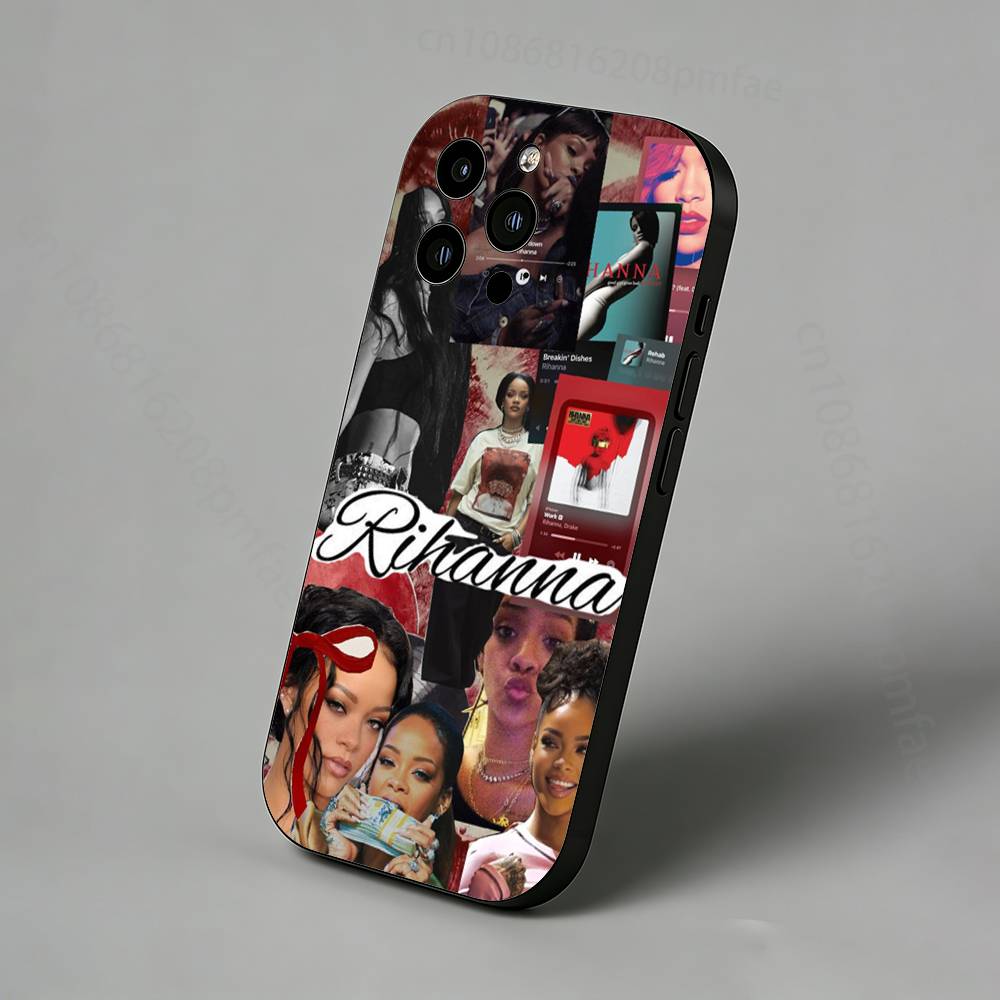 BADgalriri R-Robyn R-Rihanna Fenty Slim Back Phone Case for iPhone 17,16,15,14,13,12,11 Pro,Max,Plus,X,XS,XR,SE Protective Cover