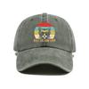 Wolf Head Printing Baseball Cap Washed Cotton Outdoor Adjustable Dad Hat Unisex
