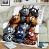 1PC Custom Name Cats Stack Outdooor Flannel Blankets Throw Blanket All-Season Throw Gift Bedspread for Couch, Bed, Camping Holiday Birthday Gift