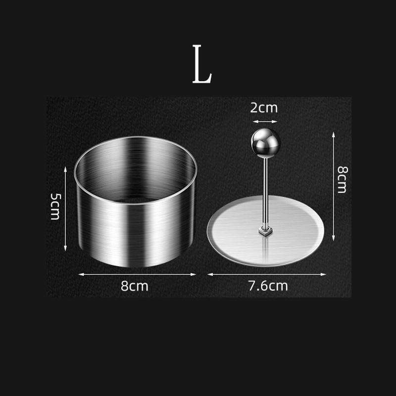 Round Stainless Steel Cake Mousse Ring With Lid Cake Decoration Tool Pastry Cake Mousse Mold Rice Ball Sushi Maker Kitchen tool