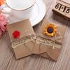 Retro Kraftpapier Grußkarte mit Trockenblumen | DIY Feiertagskarte für Geburtstage, Lehrertag und Weihnachten