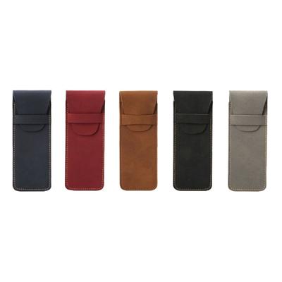 Leder Federmäppchen Retro Stiftetasche Schulbedarf zum Organisieren von Stiften Markern und Zubehör