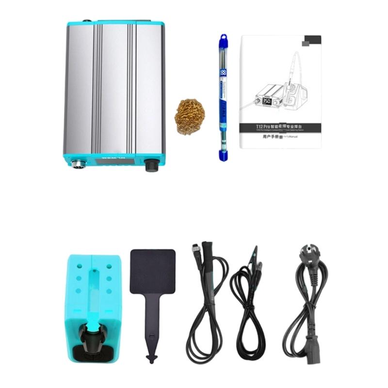 

T12 Soldering Station with LCD Temperature Display and Overheat Protections for Precisions Welding Tasks
