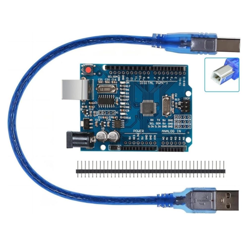 FOR UNO R3 Board ATmega328P With/without USB Cable(Arduino-Compatible) for Arduino, Input Voltage 7-12V, 16MHZ
