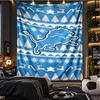 Detroit Lions Sweater Pattern Wall Hanging Tapestry Personalized Printed Fabric Wall Decor