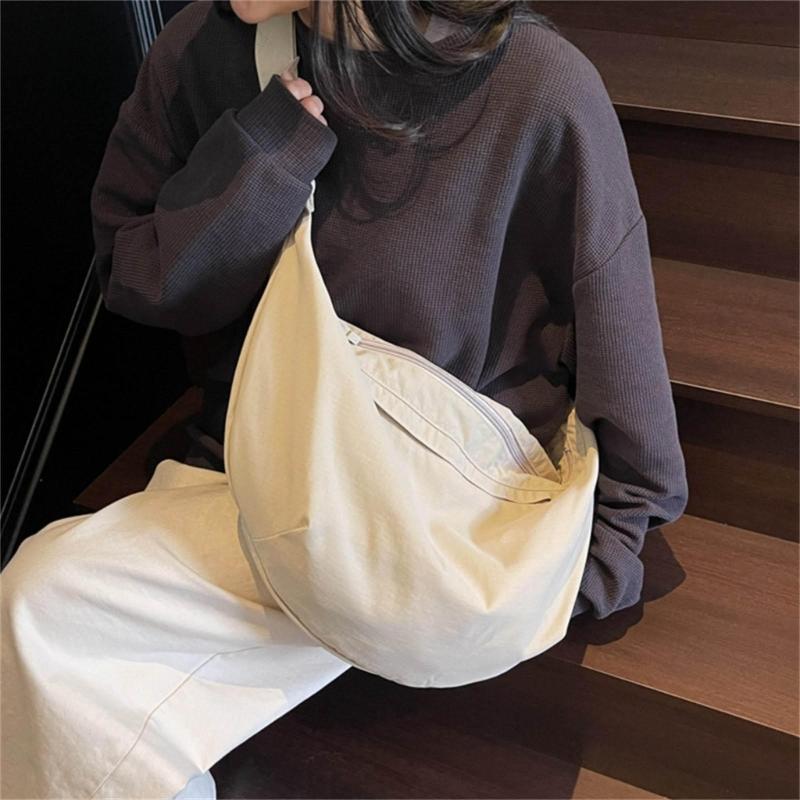 Crescent Bag Small Slings Crossbody Bag with Half Moon Shape Multi Pocket Slings Bag Hoboes Bags Slouchy Dumpling Bags