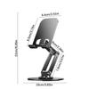 Adjustable Height Portable Phone Holder 360 Rotating Foldable Aluminum Stand With Anti Slip Base For Mobile Devices