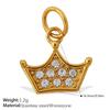 Fashion Vintage Bohemian Diy Love Flower Diamond Pendant Accessories Gold Plated Pendant