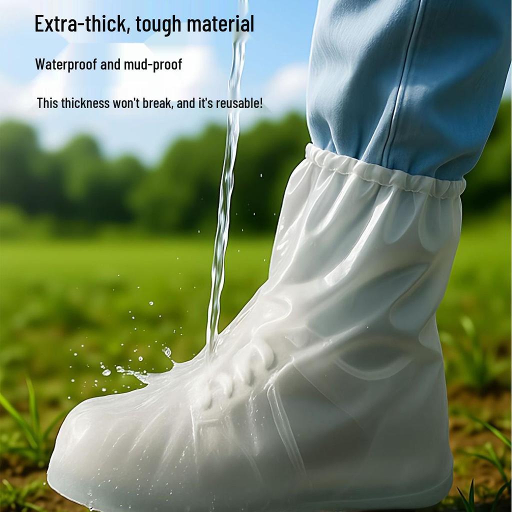 Grassland Disposable Non-Slip Shoe Covers: Anti-Dirt, Thickened, Wear-Resistant for Hiking & Mountaineering In Xinjiang