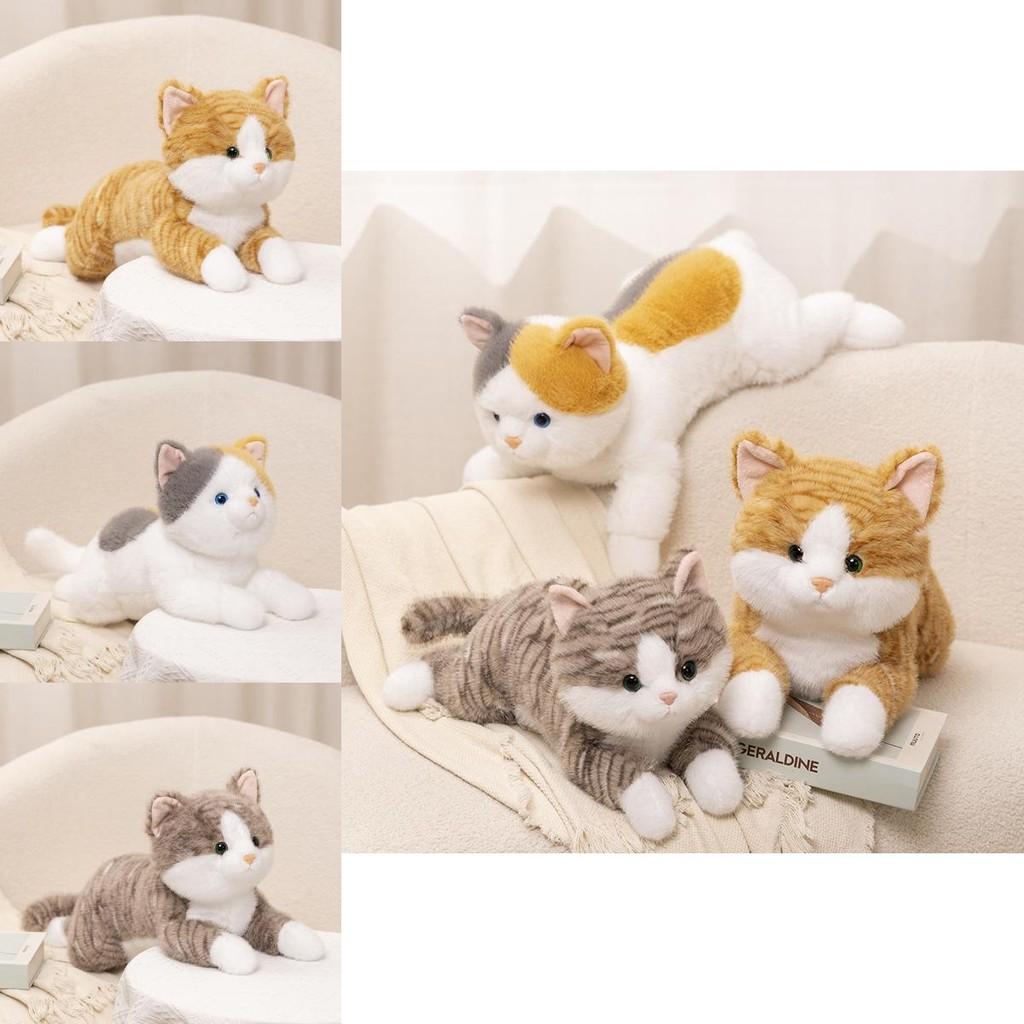 Realistic Charming Cat Plush Toy Cute Kitten Figure Ideal For Creative Giving Gift