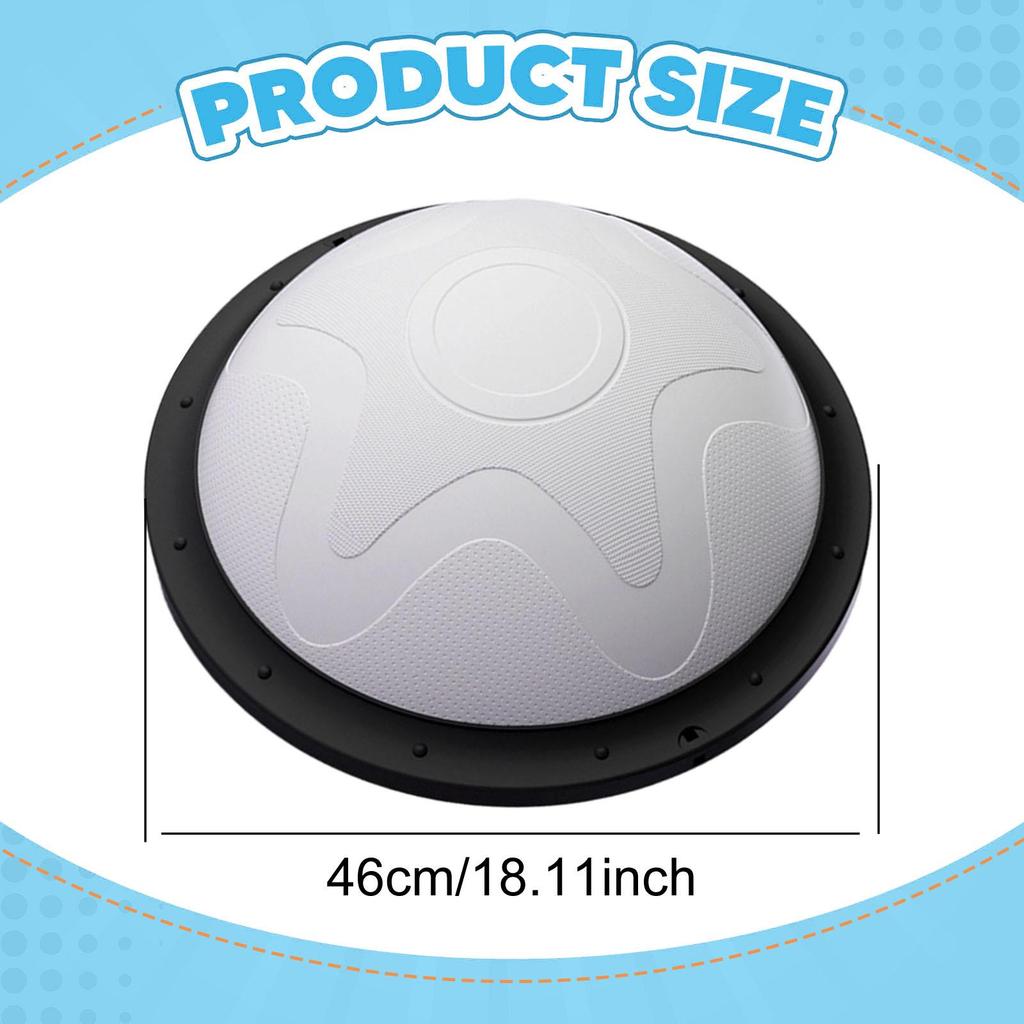 46 Cm (18.11 Inch) Non-slip, Versatile Half Ball for Flexibility Exercises At Home Or In The Gym.