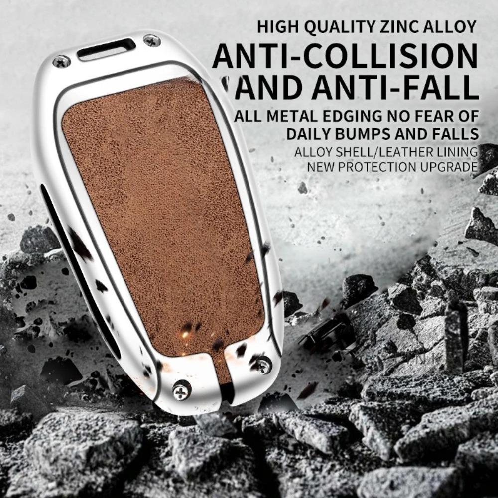 Potrivit pentru Carcasă Cheie Auto Peugeot 3008 2023 2022 2021 2020 2019 Aliaj de Zinc Piele de Înaltă Calitate Carcasă Cheie Auto Cataramă Accesoriu Auto