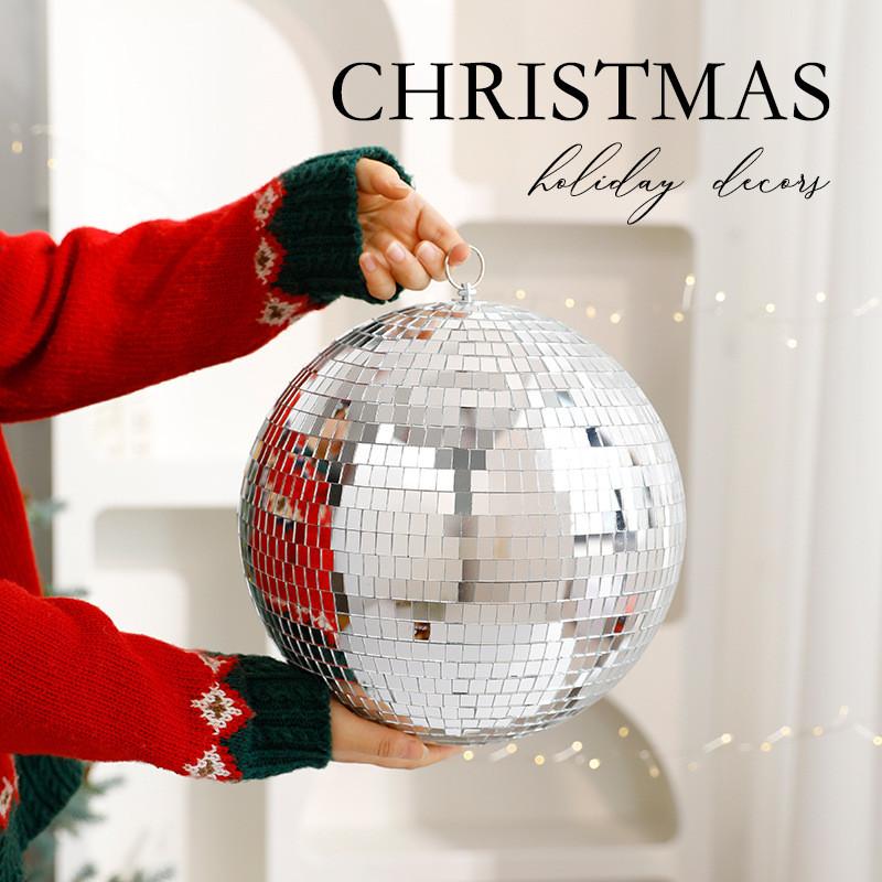Christmas Ball Decorations With Mirror Finish Glass And Foam For Holiday Home Decor