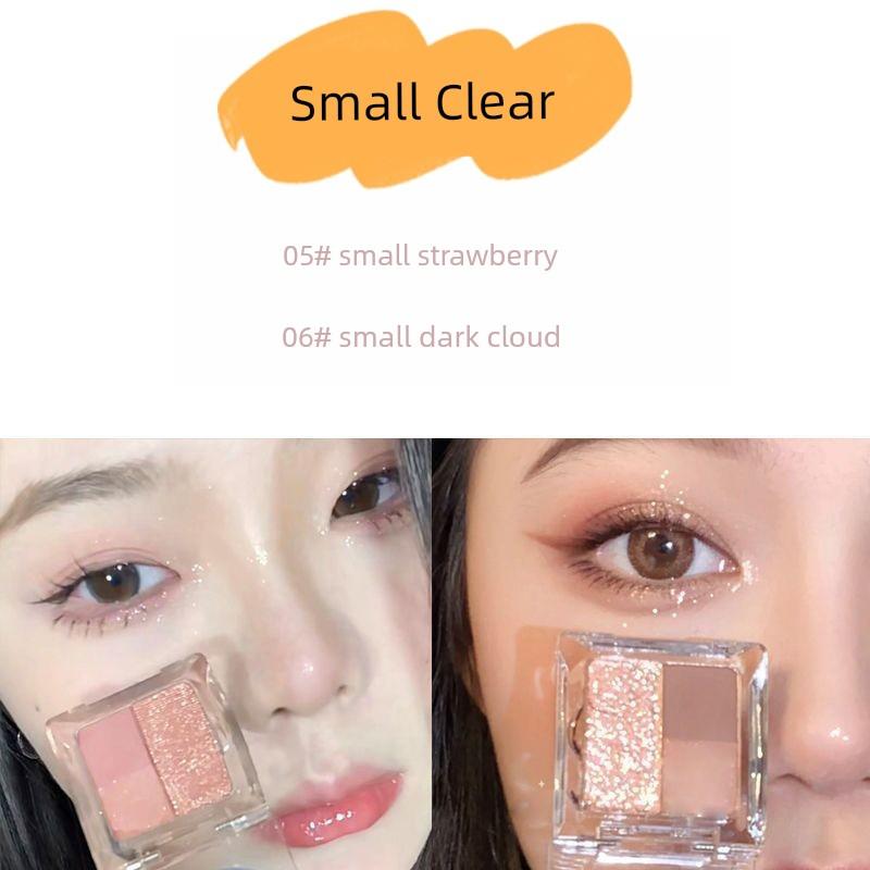 Ice Grape Pink Purple Eye Shadow! 24 Years of Mengxin 3-Color Eye Shadow Portable Swelling and Earth Color Matte Shimmer Students
