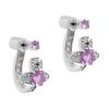 Vivienne Westwood Logo Earrings Women earrings Silver Purple 6203005602P271