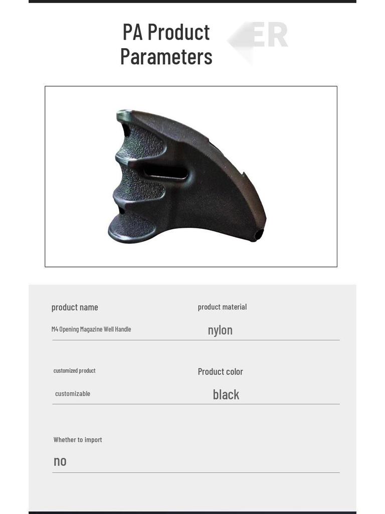 M4 Open-Top Magwell Tactical Nylon Hand Stop Toy Accessory Decoration