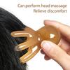 Resin Octopus Massage Comb Head Meridian Scraping Scalp Massager Tool Portable 8-Prong Head SPA Massage Comb For Anti Fatigue