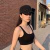 Cotton Rivet Flat Top Hat Spice Girls Equestrian Hat Casual Rivet Peaked Cap  Travel
