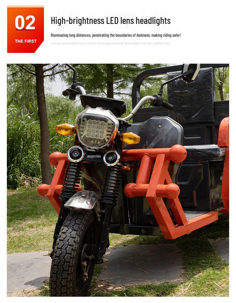 1,6m elektrická tříkolka pro nákladní a zemědělské použití