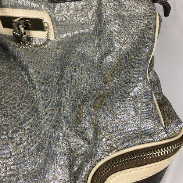 MARC BY MARC JACOBS Torba do ręki Szara Wzór z logo(UŻYWANY)