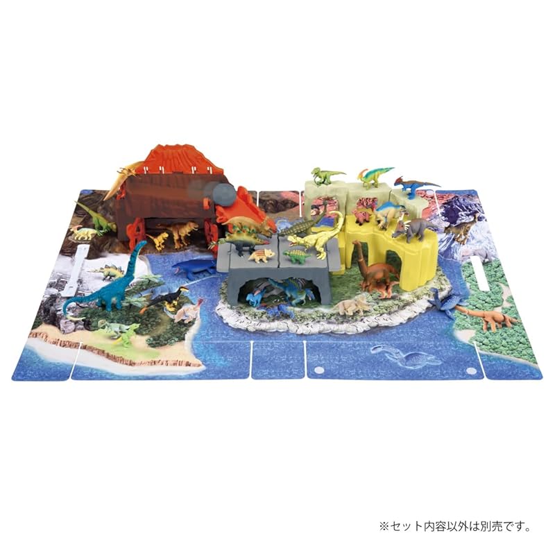 Takara Tomy Ania Quick Cleanup! Dinosaur Brawl World Animal Dinosaur Toy (Ages 3+)