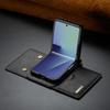 Retro Auto Leather Phone Case for Samsung Galaxy Z Flip 7 Flip6 RFID Blocking Hinge Protection Buckle Card Holder Wallet Cover