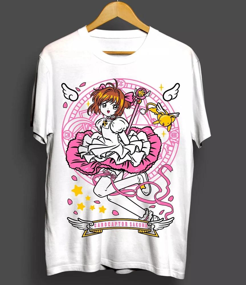 Caraptor Sakura Waifu Kerochan Kawaii Anime Unisexga Gift White Tshirt S