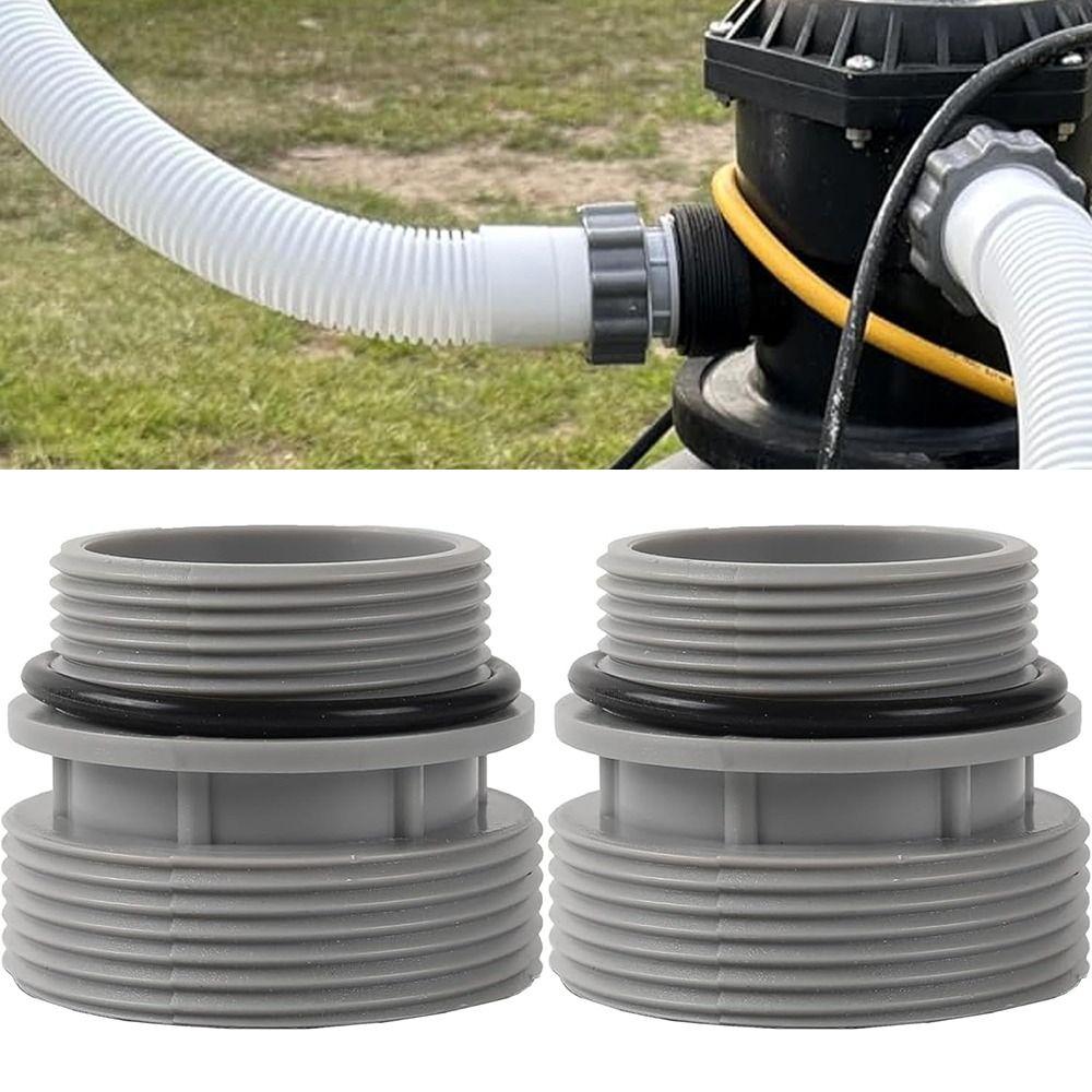 Short Pump Replacement 40mm To 1 1/2" Filter Port  Adaptor Filter Hose Conversion  Fit for Intex
