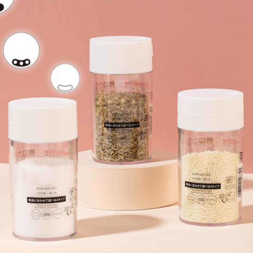 Spice Jar Plastic Seasoning Bottle Container Sugar Shaker Dispenser for Storing Spice Seasoning Powd