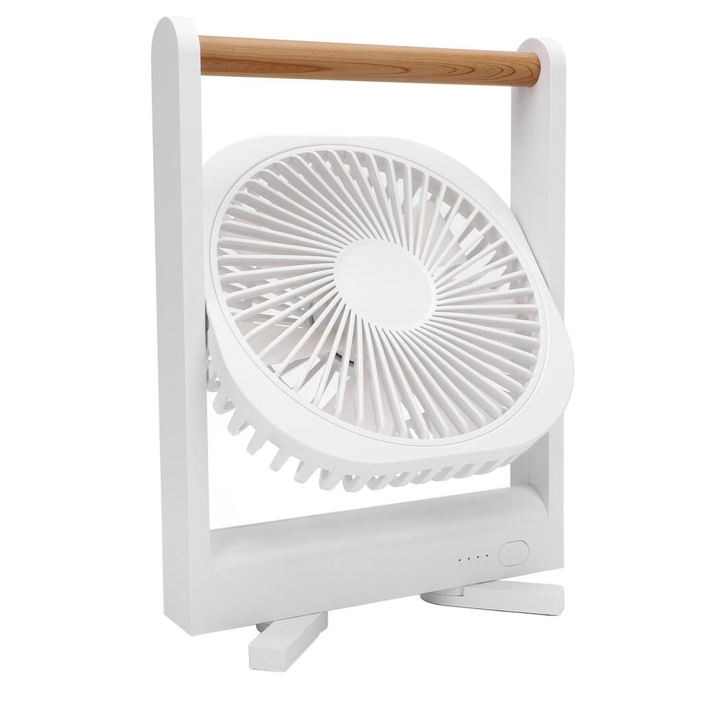 Magnetic Desk Fan 4 Speeds Adjustable Quiet Rechargeable Portable Table Fan with Handle for Home
