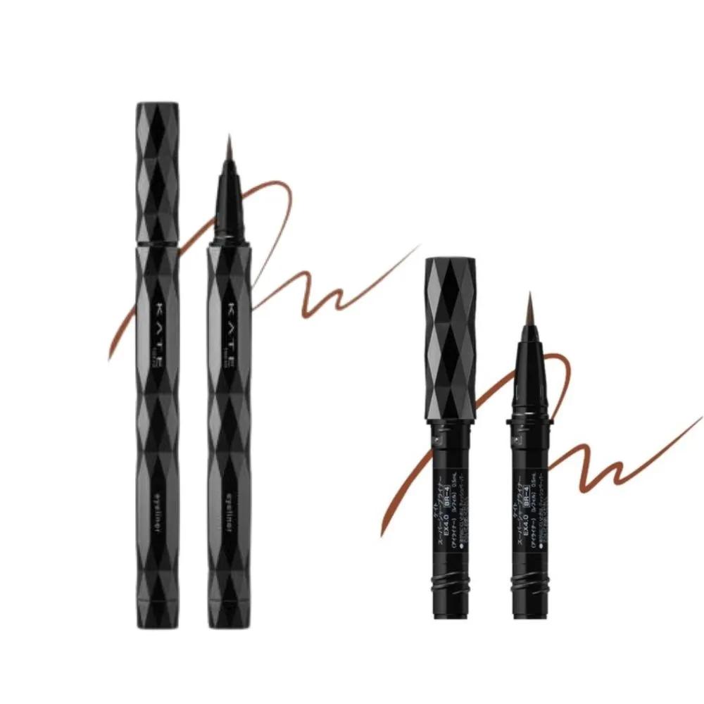 Набор: Подводка-лайнер для глаз Kate Sharp Brush Liner + Сменный блок BR-4 Оранжево-коричневый SET