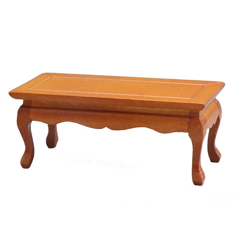 

Exquisite Mini Wood Dessert Table Dolls House Furniture Miniature Furniture Decoration Model Exquisite Craftsmanship 1 жовтий
