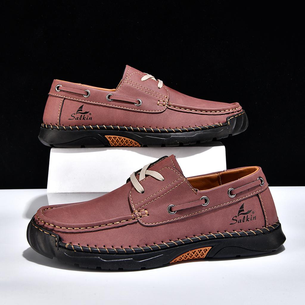 El yapımı rahat deri ayakkabı erkekler konfor sürüş ayakkabısı yumuşak deri makosenler erkek ayakkabısı mokasen takım ayakkabı