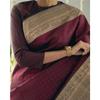 Neue königliche Kollektion - Weicher Litschi-Seiden-Jacquard-Saree