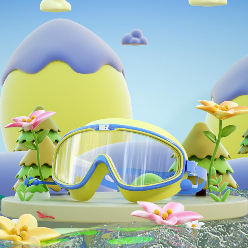 Big Frame Professional Swimming Waterproof Soft Silicone Glasses Swim Eyewear Anti-Fog UV Men Women Goggles For Men Women