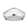 Sink Draining Basket Stainless Steel Fine Mesh Triangular Kitchen Sink Corner Strainer Basket for