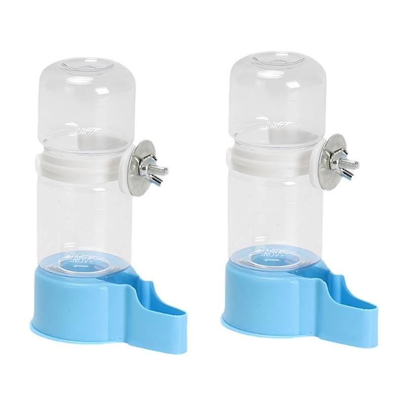 2PCS Automatic Auto Waterer For Parrots Budgies Cockatiels Safe Plastic Water Dispenser Feeder Easy Maintenances
