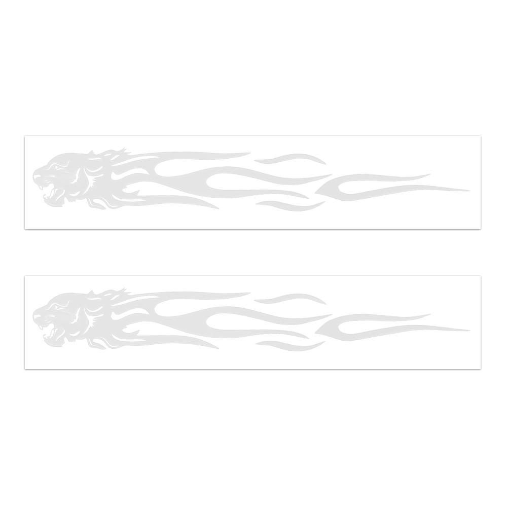 Tiger Flame Body Stickers Reflective Self-adhesive Stickers Motorcycle Car DIY Decorative Stickers Car Decoration Accessories