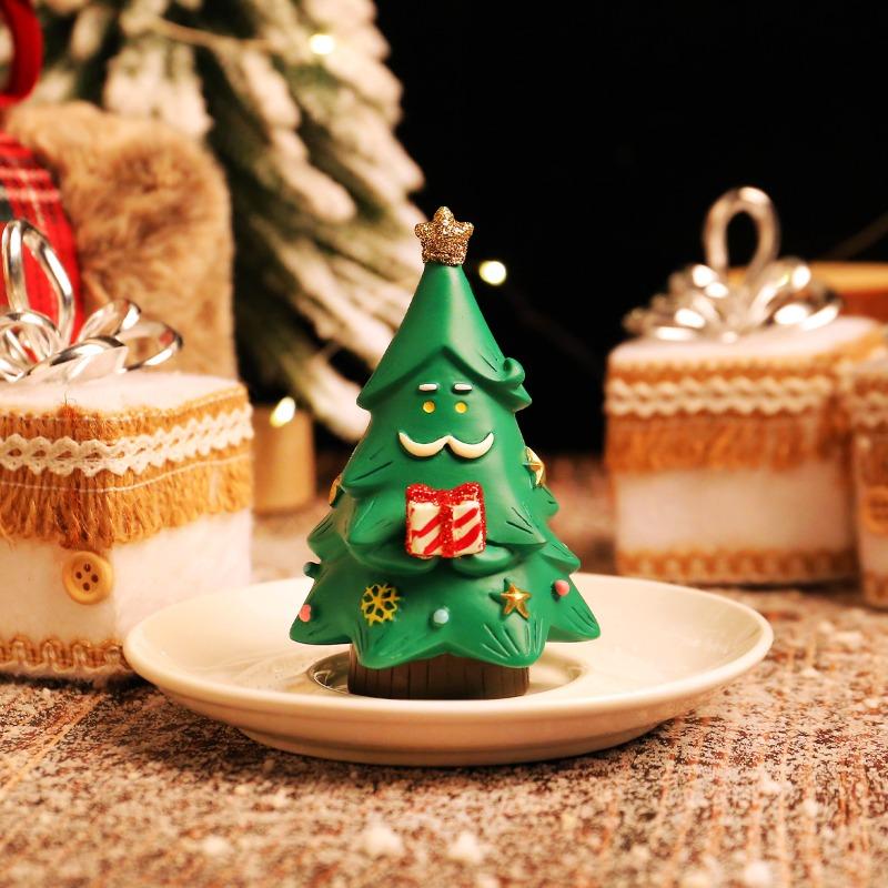 Creative Christmas Resin Old Man Small Gift Ornament Cute Desktop Christmas Tree Atmosphere Decoration Gift