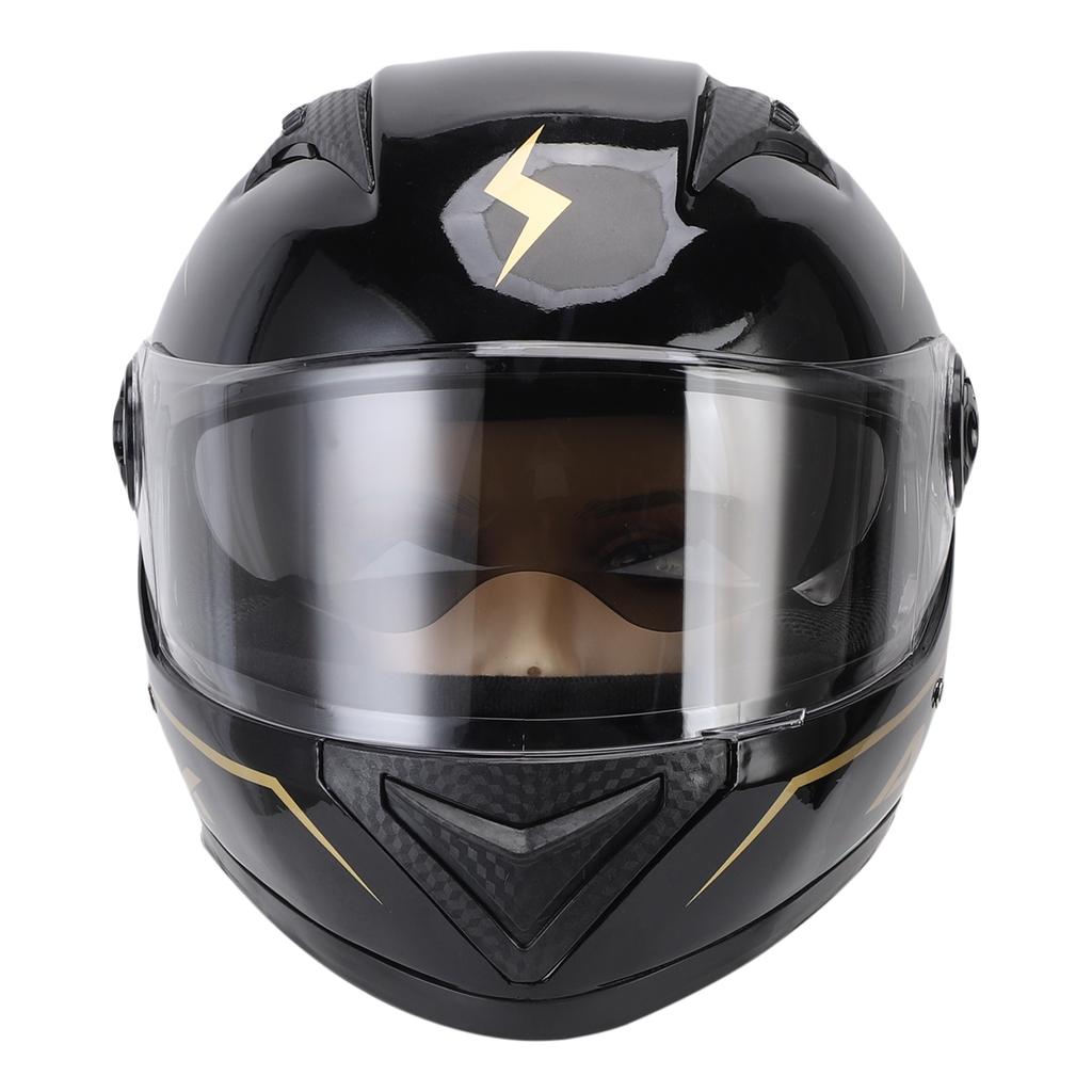 Full Face Helmet with Detachable Neck Warmer, Breathable and Comfortable Liner, Lightweight Bike Riding Helmet for Men