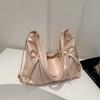 PU Leather Bow Tote Bag Zipper Bow Crossbody Bag Sweet Bowknot Shoulder Bag  Streetwear