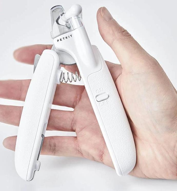 

PETKIT ножницы для стрижки ногтей для собак и кошек, машинки для стрижки ногтей на ногах, ножницы со светодиодной подсветкой, триммер для ногтей, косметические принадлежности белый