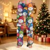 Women's Christmas Print Pants Fuzzy Casual Pants for Holiday and Winter Wear