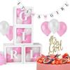 Transparent Cube Balloon Packing Box For Wedding And Birthday Party Decorations