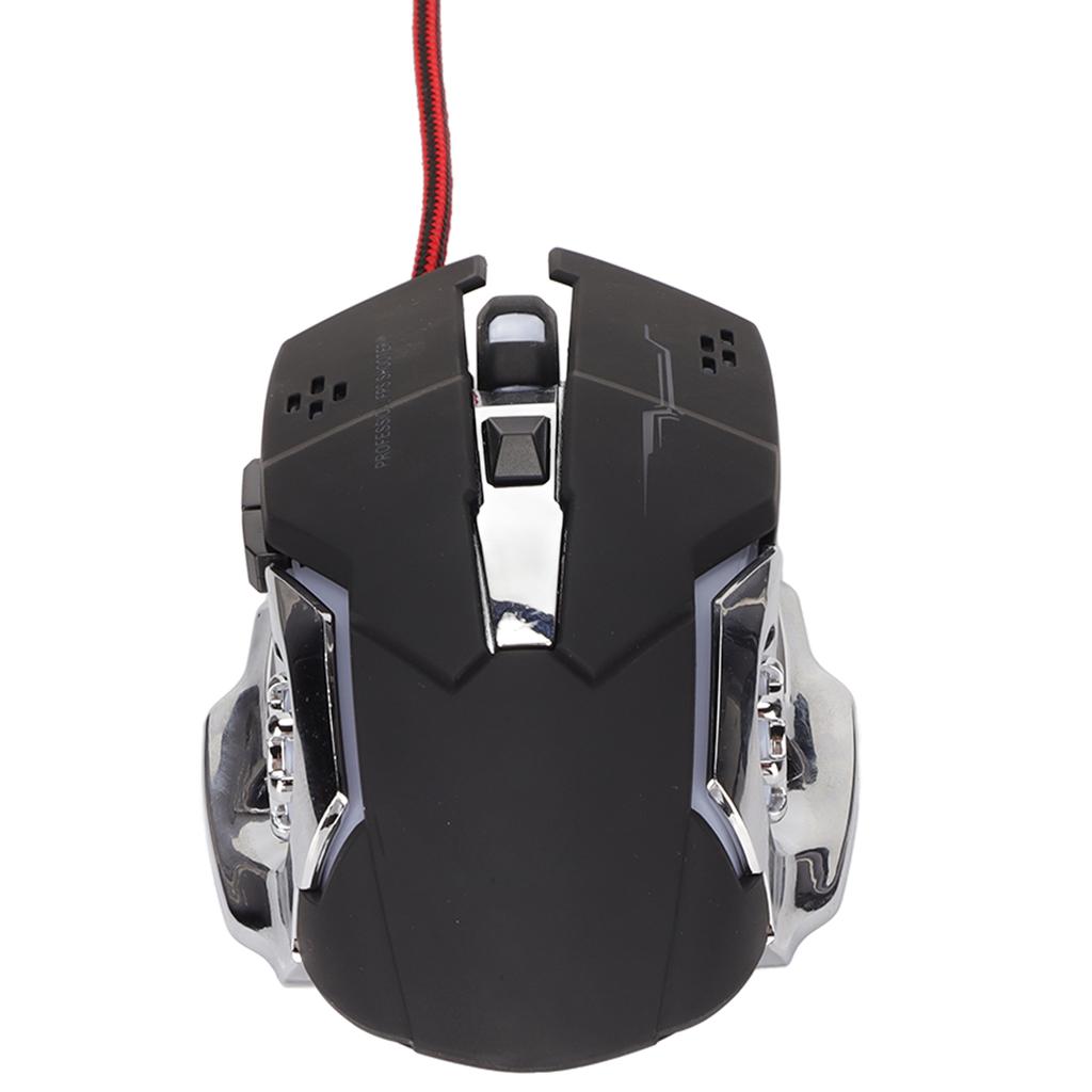 RGB Kabelgebundene Gaming-Maus Seitentasten-Design 1200DPI RGB Atemlicht USB Mechanische Gaming-Maus