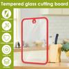 Kitchen Cutting Board Tempered Glass Cutting Board Multifunc Cutting Mat Serving Tray Kitchen Chopping Board for Fruit and Meat